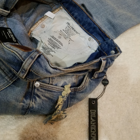 Blank NYC The Bond Good Call Wash High Rise Skinny Sassy Flounce Jeans Sz 26 NWT - Picture 11 of 14